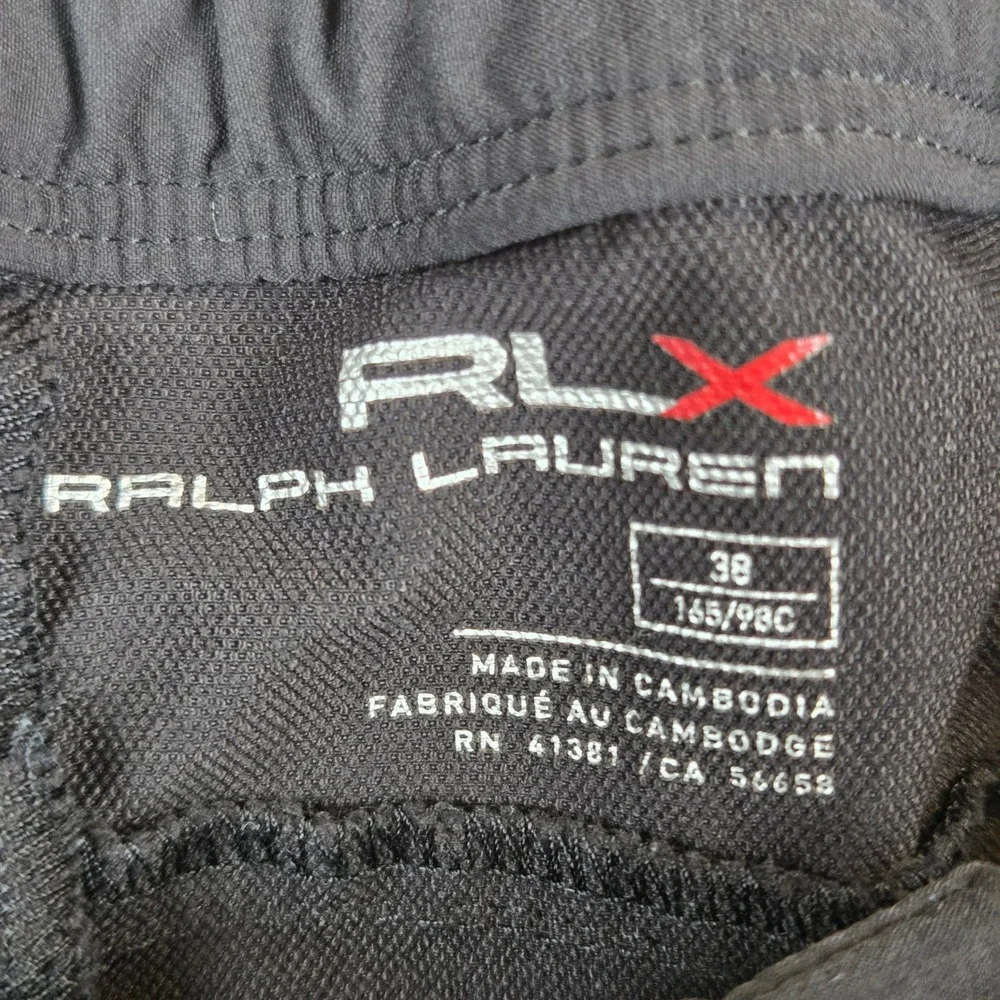 RLX Ralph Lauren Mens Black Performance Golf Pants Size 37x27